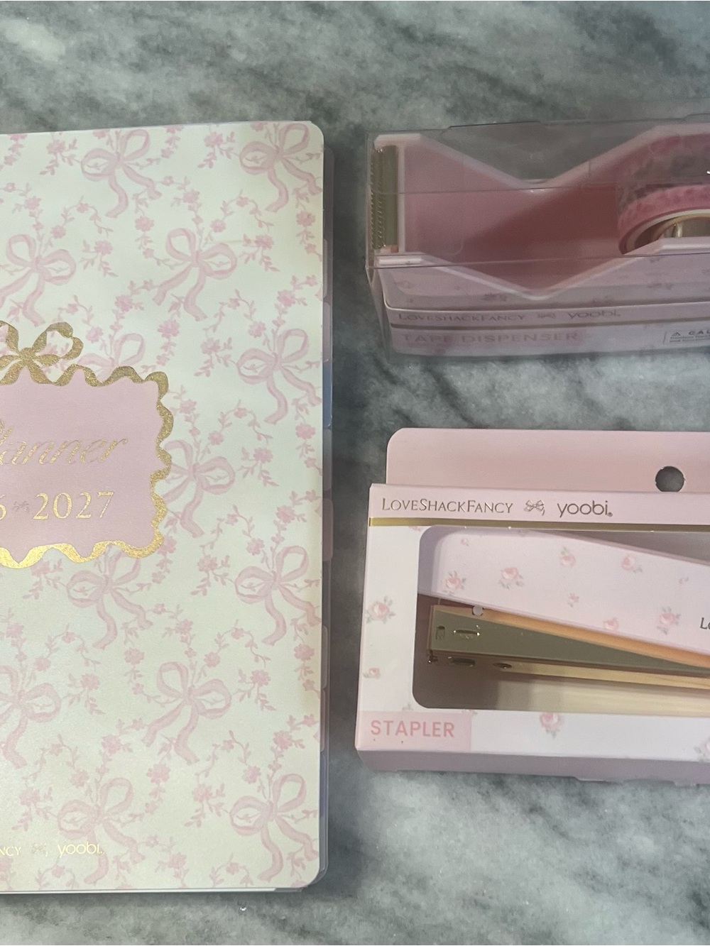 LoveSHackFancy x Target Office; Planner, Stapler & Tape Dispenser NEW so cute